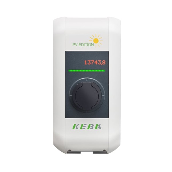 KEBA KeContact P30 PV EDITION 127.734 Wallbox (22 kW, Steckdose Typ 2, integrierter Energiez√§hler,